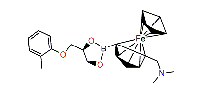 Mephenesin 2-(N,N-dimethylaminomethyl)-ferroceneboronate